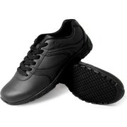 LFC, LLC Genuine Grip® Women's Athletic Plain Toe Sneakers, Size 6.5W, Black 130-6.5W